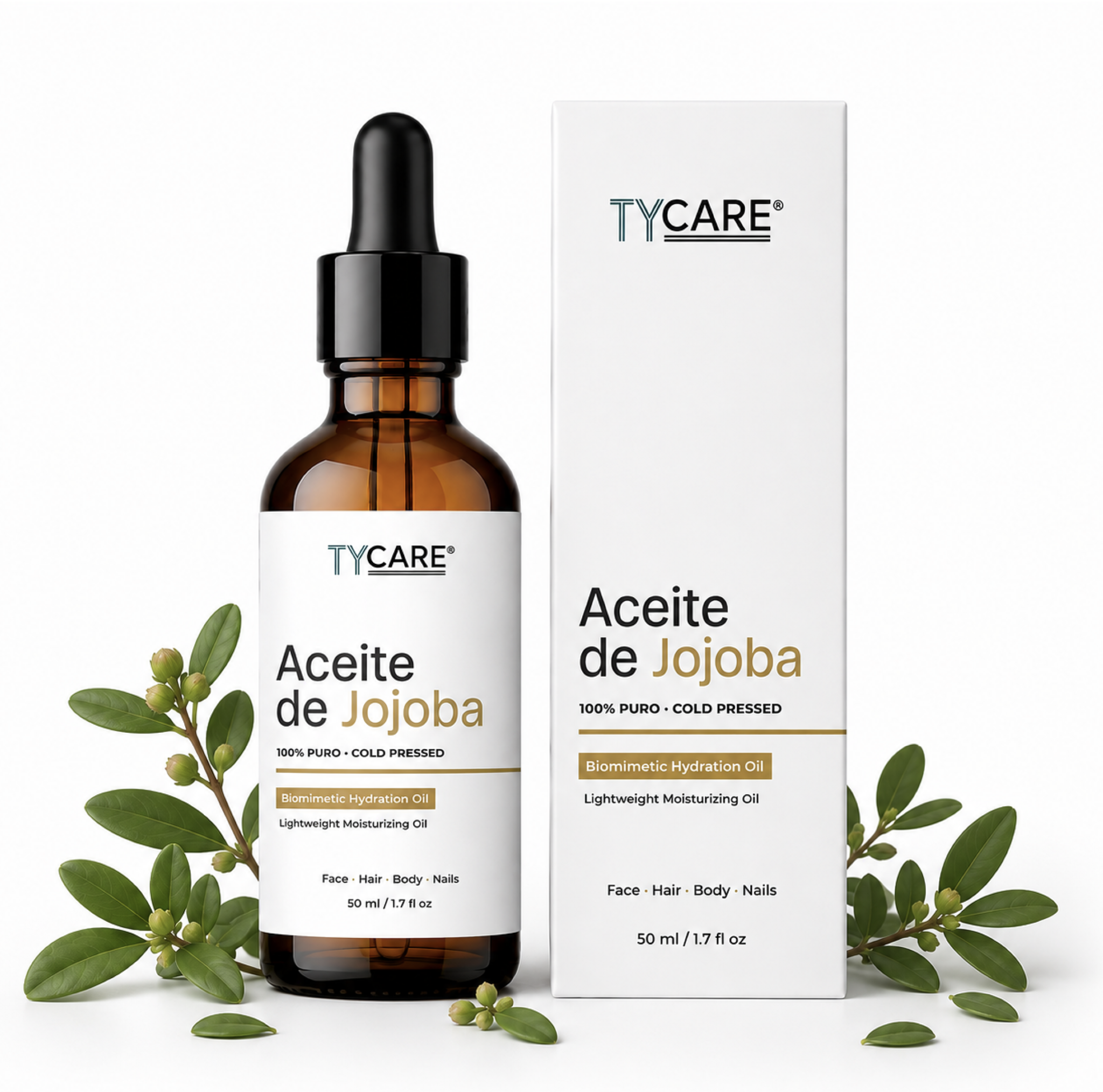Aceite de Jojoba 100% Puro | Prensado en Frío | 50 ml TY CARE