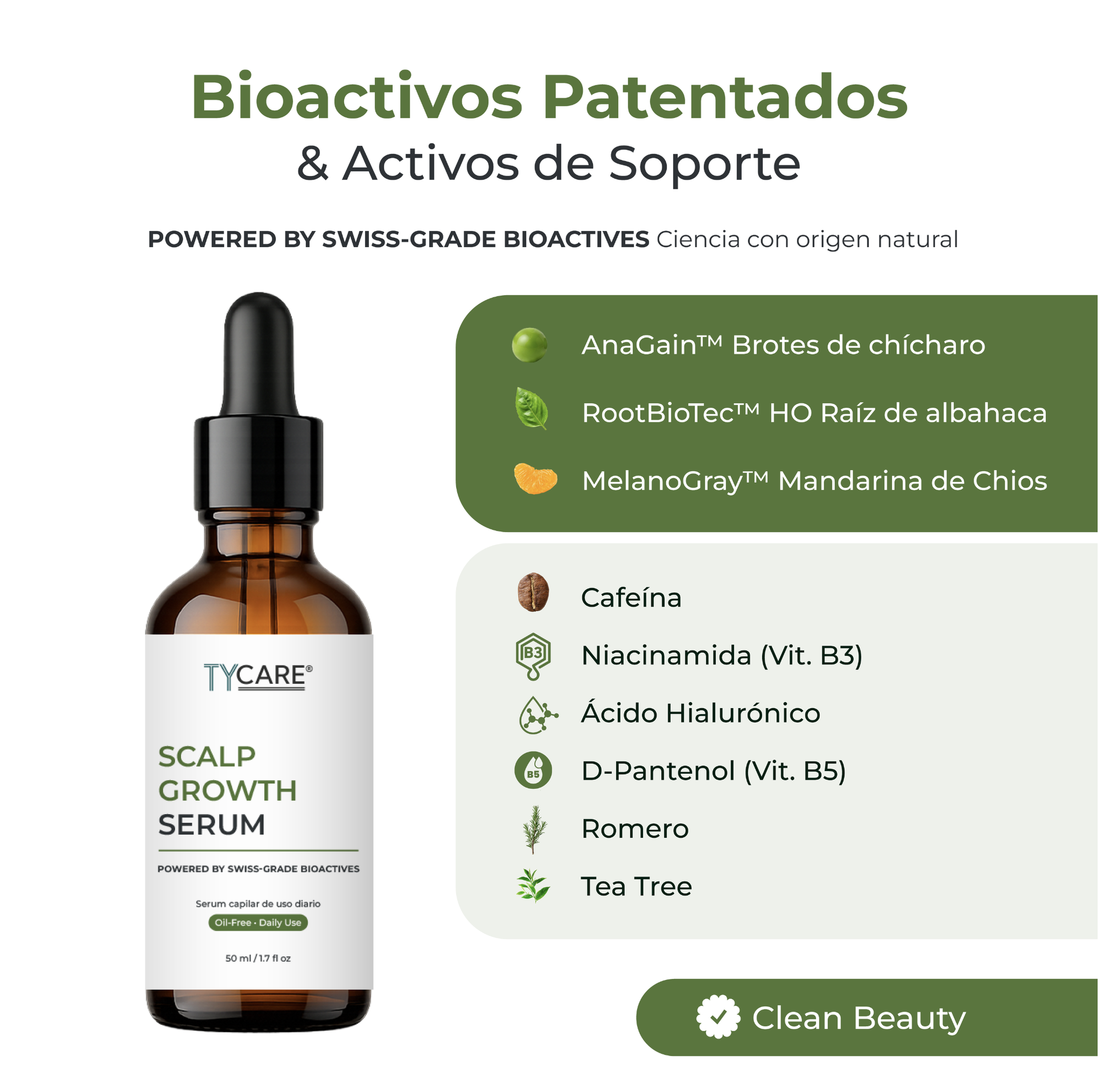 Scalp Growth Serum – Powered by Swiss-Grade Bioactives | 50 ml TY CARE