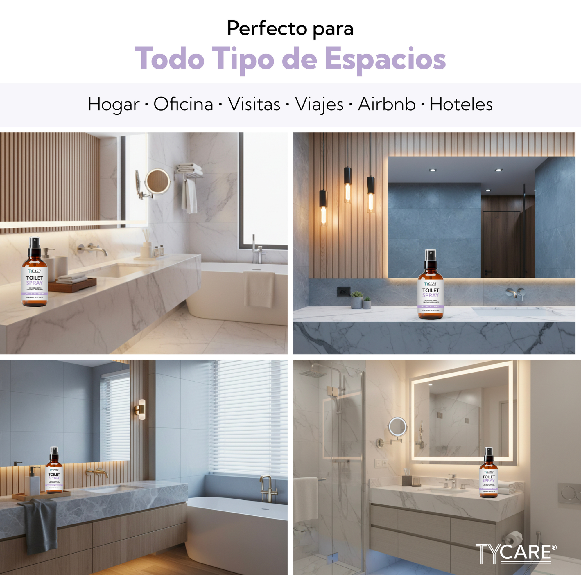 TY CARE Toilet Spray — Bloqueador de Olores con Aceites Esenciales 125 mL